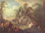 Pater, Jean-Baptiste A Country Festival with Soldiers Rejoicing (mk05) Germany oil painting artist